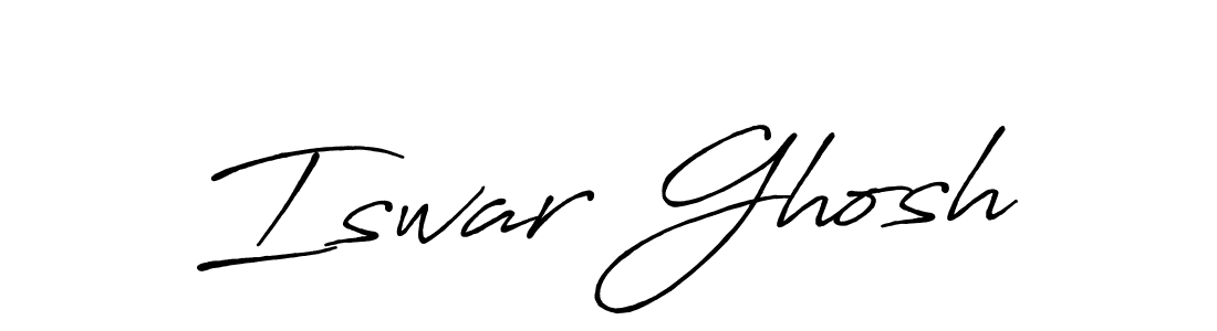 Antro_Vectra_Bolder is a professional signature style that is perfect for those who want to add a touch of class to their signature. It is also a great choice for those who want to make their signature more unique. Get Iswar Ghosh name to fancy signature for free. Iswar Ghosh signature style 7 images and pictures png