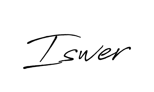 Iswer stylish signature style. Best Handwritten Sign (Antro_Vectra_Bolder) for my name. Handwritten Signature Collection Ideas for my name Iswer. Iswer signature style 7 images and pictures png