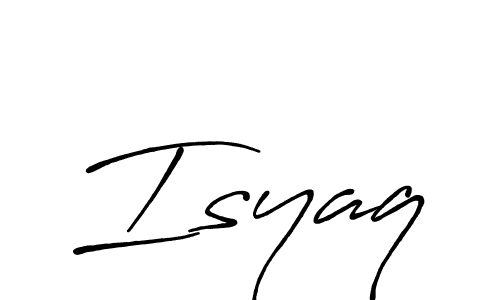 Design your own signature with our free online signature maker. With this signature software, you can create a handwritten (Antro_Vectra_Bolder) signature for name Isyaq. Isyaq signature style 7 images and pictures png