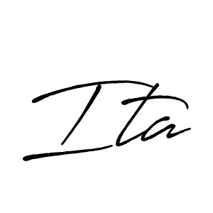 if you are searching for the best signature style for your name Ita. so please give up your signature search. here we have designed multiple signature styles  using Antro_Vectra_Bolder. Ita signature style 7 images and pictures png