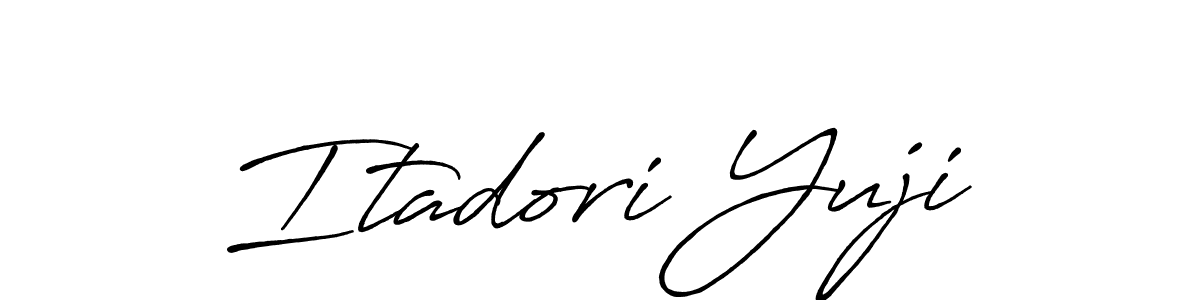Antro_Vectra_Bolder is a professional signature style that is perfect for those who want to add a touch of class to their signature. It is also a great choice for those who want to make their signature more unique. Get Itadori Yuji name to fancy signature for free. Itadori Yuji signature style 7 images and pictures png