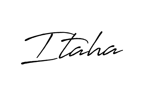 if you are searching for the best signature style for your name Itaha. so please give up your signature search. here we have designed multiple signature styles  using Antro_Vectra_Bolder. Itaha signature style 7 images and pictures png
