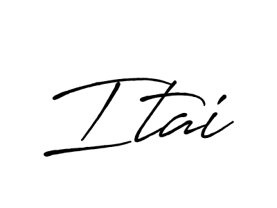 Itai stylish signature style. Best Handwritten Sign (Antro_Vectra_Bolder) for my name. Handwritten Signature Collection Ideas for my name Itai. Itai signature style 7 images and pictures png