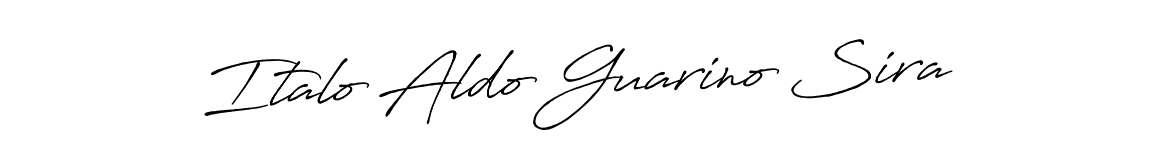 Italo Aldo Guarino Sira stylish signature style. Best Handwritten Sign (Antro_Vectra_Bolder) for my name. Handwritten Signature Collection Ideas for my name Italo Aldo Guarino Sira. Italo Aldo Guarino Sira signature style 7 images and pictures png