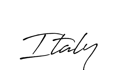 Create a beautiful signature design for name Italy. With this signature (Antro_Vectra_Bolder) fonts, you can make a handwritten signature for free. Italy signature style 7 images and pictures png