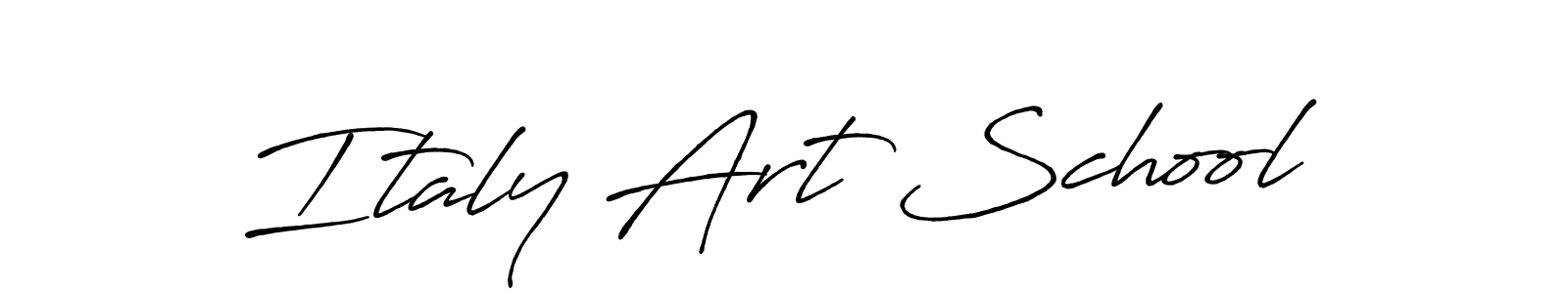 Make a beautiful signature design for name Italy Art School. With this signature (Antro_Vectra_Bolder) style, you can create a handwritten signature for free. Italy Art School signature style 7 images and pictures png