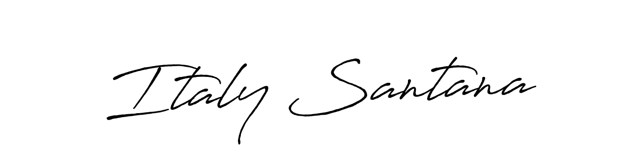 Also we have Italy Santana name is the best signature style. Create professional handwritten signature collection using Antro_Vectra_Bolder autograph style. Italy Santana signature style 7 images and pictures png