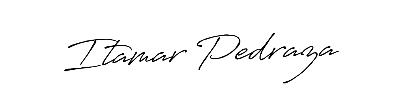 Create a beautiful signature design for name Itamar Pedraza. With this signature (Antro_Vectra_Bolder) fonts, you can make a handwritten signature for free. Itamar Pedraza signature style 7 images and pictures png