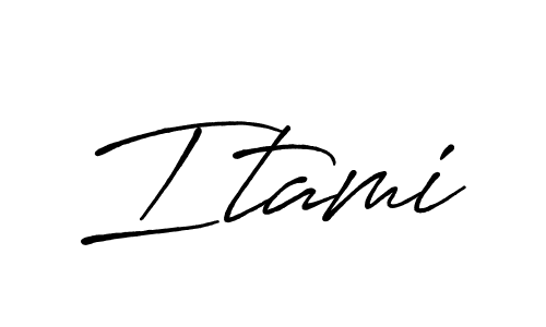 You should practise on your own different ways (Antro_Vectra_Bolder) to write your name (Itami) in signature. don't let someone else do it for you. Itami signature style 7 images and pictures png