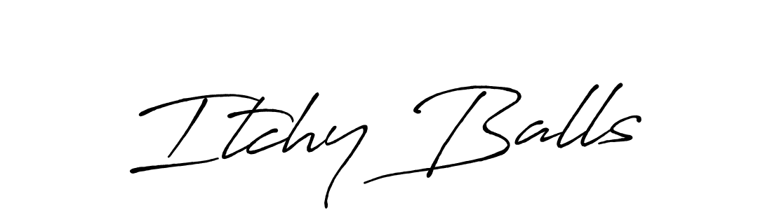How to make Itchy Balls signature? Antro_Vectra_Bolder is a professional autograph style. Create handwritten signature for Itchy Balls name. Itchy Balls signature style 7 images and pictures png