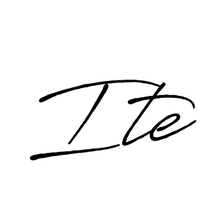 How to make Ite name signature. Use Antro_Vectra_Bolder style for creating short signs online. This is the latest handwritten sign. Ite signature style 7 images and pictures png