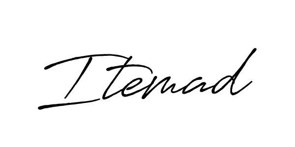 Make a beautiful signature design for name Itemad. With this signature (Antro_Vectra_Bolder) style, you can create a handwritten signature for free. Itemad signature style 7 images and pictures png