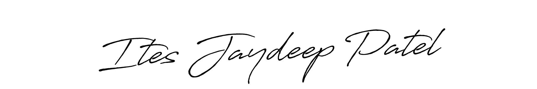 It looks lik you need a new signature style for name Ites Jaydeep Patel. Design unique handwritten (Antro_Vectra_Bolder) signature with our free signature maker in just a few clicks. Ites Jaydeep Patel signature style 7 images and pictures png