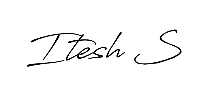 Best and Professional Signature Style for Itesh S. Antro_Vectra_Bolder Best Signature Style Collection. Itesh S signature style 7 images and pictures png