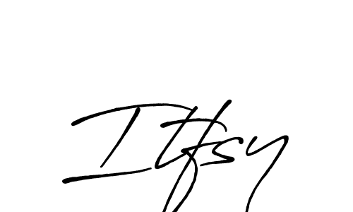 How to make Itfsy signature? Antro_Vectra_Bolder is a professional autograph style. Create handwritten signature for Itfsy name. Itfsy signature style 7 images and pictures png