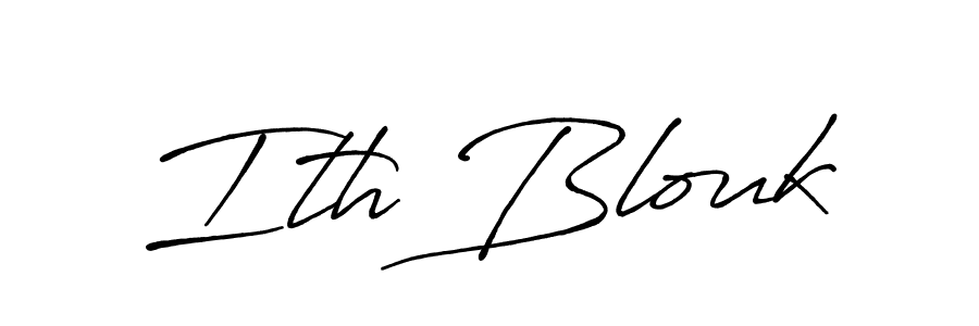 Here are the top 10 professional signature styles for the name Ith Blouk. These are the best autograph styles you can use for your name. Ith Blouk signature style 7 images and pictures png