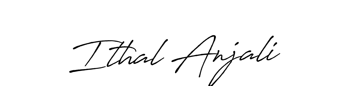 Also You can easily find your signature by using the search form. We will create Ithal Anjali name handwritten signature images for you free of cost using Antro_Vectra_Bolder sign style. Ithal Anjali signature style 7 images and pictures png
