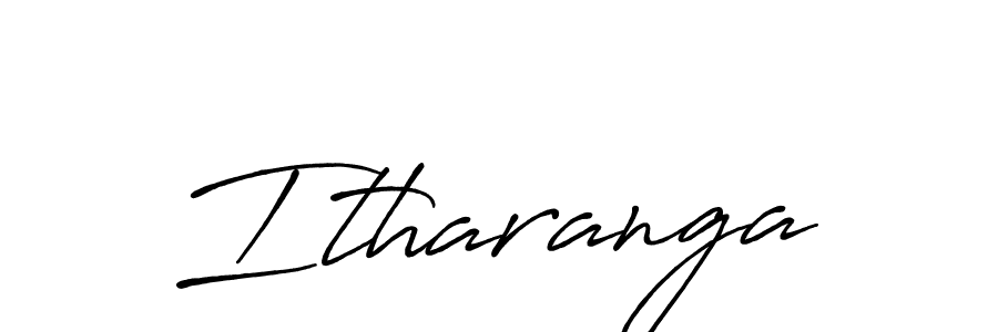 Design your own signature with our free online signature maker. With this signature software, you can create a handwritten (Antro_Vectra_Bolder) signature for name Itharanga. Itharanga signature style 7 images and pictures png