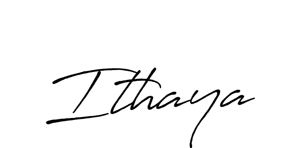 Create a beautiful signature design for name Ithaya. With this signature (Antro_Vectra_Bolder) fonts, you can make a handwritten signature for free. Ithaya signature style 7 images and pictures png