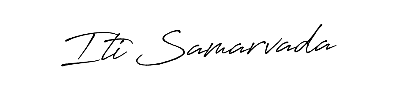 Check out images of Autograph of Iti Samarvada name. Actor Iti Samarvada Signature Style. Antro_Vectra_Bolder is a professional sign style online. Iti Samarvada signature style 7 images and pictures png