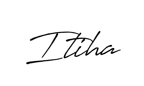 if you are searching for the best signature style for your name Itiha. so please give up your signature search. here we have designed multiple signature styles  using Antro_Vectra_Bolder. Itiha signature style 7 images and pictures png