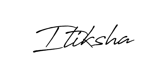 How to make Itiksha signature? Antro_Vectra_Bolder is a professional autograph style. Create handwritten signature for Itiksha name. Itiksha signature style 7 images and pictures png