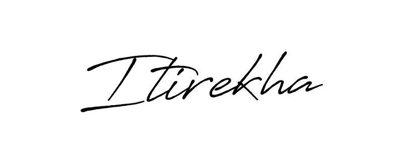 Once you've used our free online signature maker to create your best signature Antro_Vectra_Bolder style, it's time to enjoy all of the benefits that Itirekha name signing documents. Itirekha signature style 7 images and pictures png