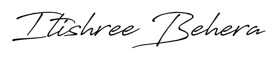 A stylish, flowing autograph style designed for name Itishree Behera using Antro_Vectra_Bolder typography. Perfect for digital creative projects. Itishree Behera signature style 7 images and pictures png