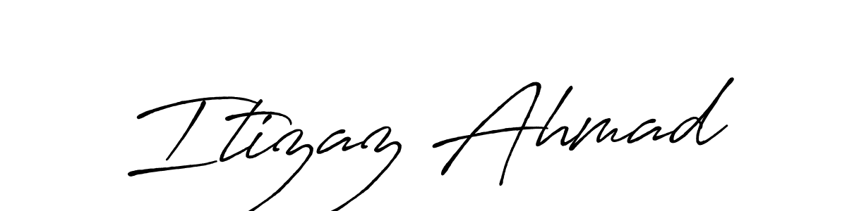 How to make Itizaz Ahmad signature? Antro_Vectra_Bolder is a professional autograph style. Create handwritten signature for Itizaz Ahmad name. Itizaz Ahmad signature style 7 images and pictures png