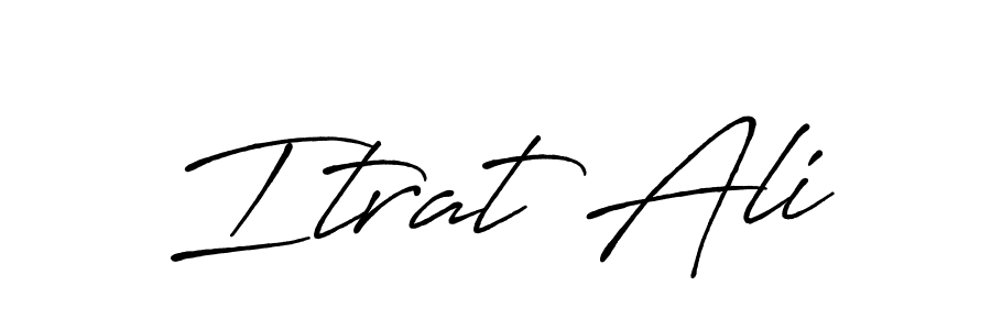 Itrat Ali stylish signature style. Best Handwritten Sign (Antro_Vectra_Bolder) for my name. Handwritten Signature Collection Ideas for my name Itrat Ali. Itrat Ali signature style 7 images and pictures png