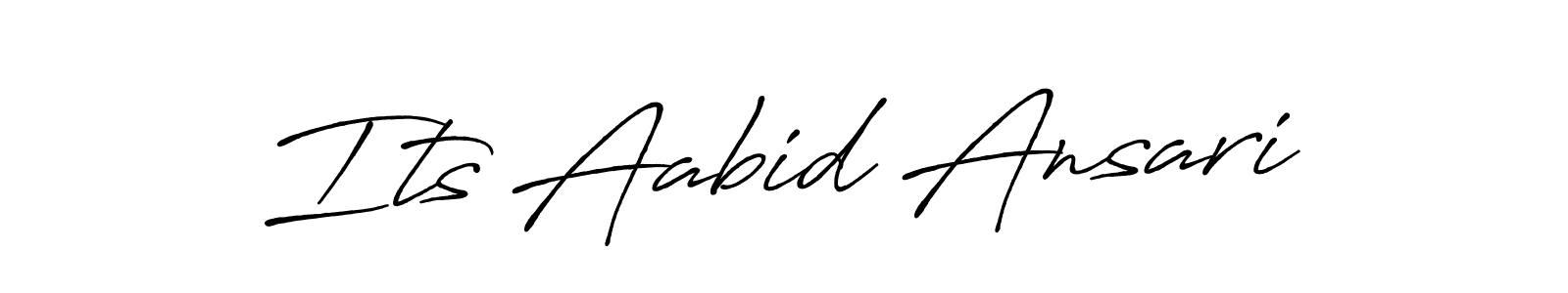 Also we have Its Aabid Ansari name is the best signature style. Create professional handwritten signature collection using Antro_Vectra_Bolder autograph style. Its Aabid Ansari signature style 7 images and pictures png