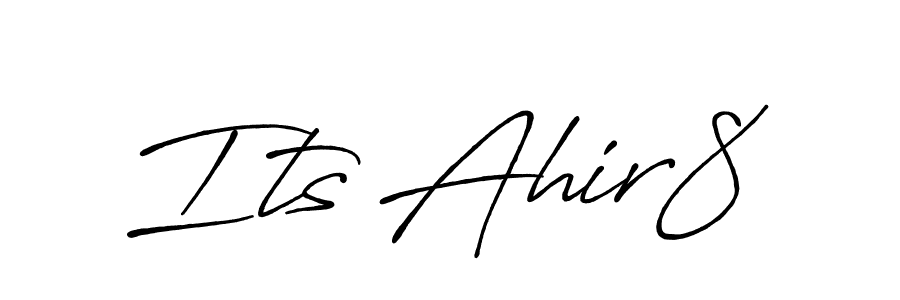 Use a signature maker to create a handwritten signature online. With this signature software, you can design (Antro_Vectra_Bolder) your own signature for name Its Ahir8. Its Ahir8 signature style 7 images and pictures png