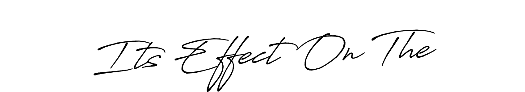 Make a beautiful signature design for name Its Effect On The. With this signature (Antro_Vectra_Bolder) style, you can create a handwritten signature for free. Its Effect On The signature style 7 images and pictures png