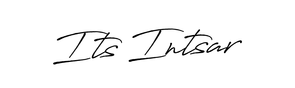 How to make Its Intsar name signature. Use Antro_Vectra_Bolder style for creating short signs online. This is the latest handwritten sign. Its Intsar signature style 7 images and pictures png