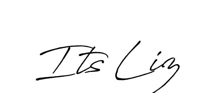 Its Liz stylish signature style. Best Handwritten Sign (Antro_Vectra_Bolder) for my name. Handwritten Signature Collection Ideas for my name Its Liz. Its Liz signature style 7 images and pictures png