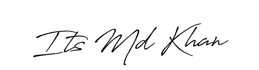 The best way (Antro_Vectra_Bolder) to make a short signature is to pick only two or three words in your name. The name Its Md Khan include a total of six letters. For converting this name. Its Md Khan signature style 7 images and pictures png