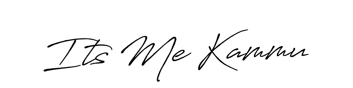 Its Me Kammu stylish signature style. Best Handwritten Sign (Antro_Vectra_Bolder) for my name. Handwritten Signature Collection Ideas for my name Its Me Kammu. Its Me Kammu signature style 7 images and pictures png