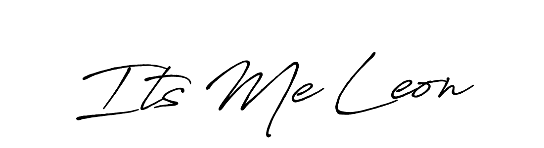 Also we have Its Me Leon name is the best signature style. Create professional handwritten signature collection using Antro_Vectra_Bolder autograph style. Its Me Leon signature style 7 images and pictures png