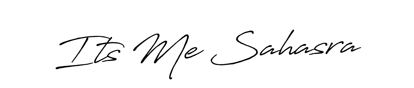 The best way (Antro_Vectra_Bolder) to make a short signature is to pick only two or three words in your name. The name Its Me Sahasra include a total of six letters. For converting this name. Its Me Sahasra signature style 7 images and pictures png