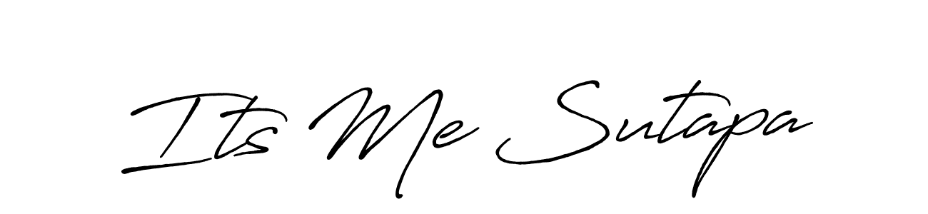 Its Me Sutapa stylish signature style. Best Handwritten Sign (Antro_Vectra_Bolder) for my name. Handwritten Signature Collection Ideas for my name Its Me Sutapa. Its Me Sutapa signature style 7 images and pictures png