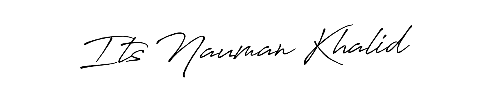 Use a signature maker to create a handwritten signature online. With this signature software, you can design (Antro_Vectra_Bolder) your own signature for name Its Nauman Khalid. Its Nauman Khalid signature style 7 images and pictures png