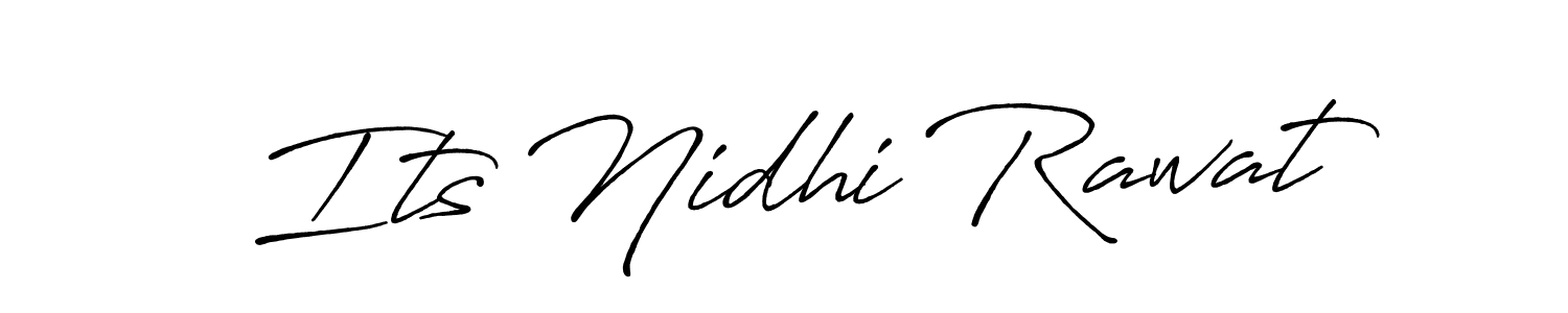 How to make Its Nidhi Rawat signature? Antro_Vectra_Bolder is a professional autograph style. Create handwritten signature for Its Nidhi Rawat name. Its Nidhi Rawat signature style 7 images and pictures png