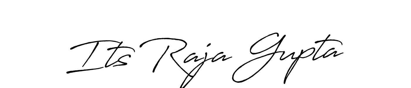 Make a beautiful signature design for name Its Raja Gupta. With this signature (Antro_Vectra_Bolder) style, you can create a handwritten signature for free. Its Raja Gupta signature style 7 images and pictures png