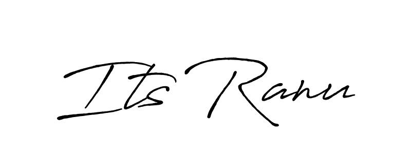 How to make Its Ranu name signature. Use Antro_Vectra_Bolder style for creating short signs online. This is the latest handwritten sign. Its Ranu signature style 7 images and pictures png