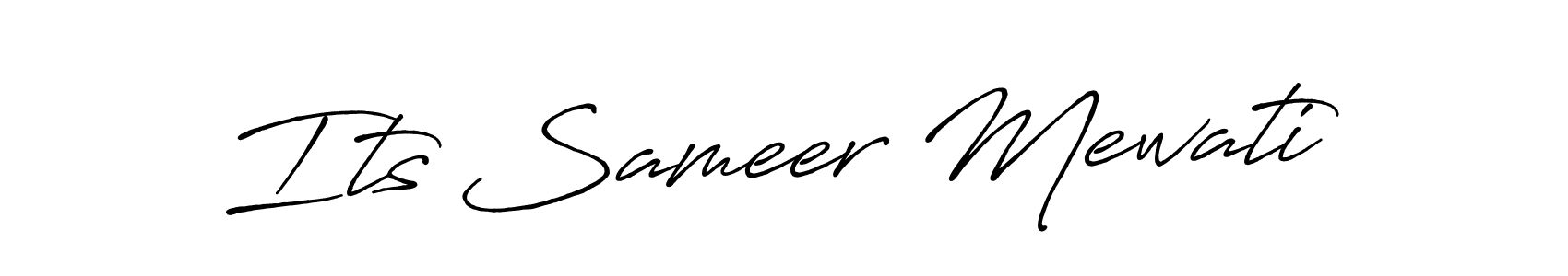 Its Sameer Mewati stylish signature style. Best Handwritten Sign (Antro_Vectra_Bolder) for my name. Handwritten Signature Collection Ideas for my name Its Sameer Mewati. Its Sameer Mewati signature style 7 images and pictures png
