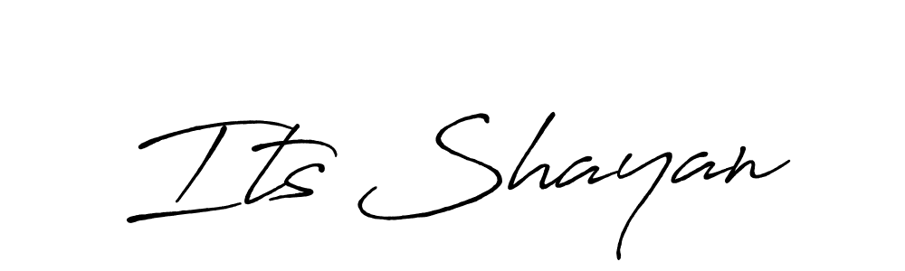 Make a beautiful signature design for name Its Shayan. With this signature (Antro_Vectra_Bolder) style, you can create a handwritten signature for free. Its Shayan signature style 7 images and pictures png