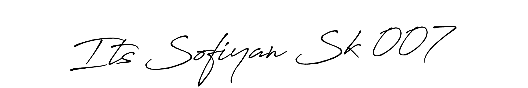 How to make Its Sofiyan Sk 007 name signature. Use Antro_Vectra_Bolder style for creating short signs online. This is the latest handwritten sign. Its Sofiyan Sk 007 signature style 7 images and pictures png