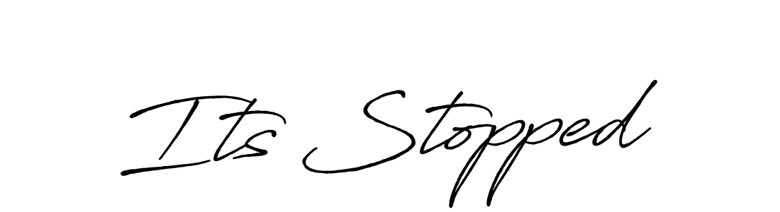 if you are searching for the best signature style for your name Its Stopped. so please give up your signature search. here we have designed multiple signature styles  using Antro_Vectra_Bolder. Its Stopped signature style 7 images and pictures png