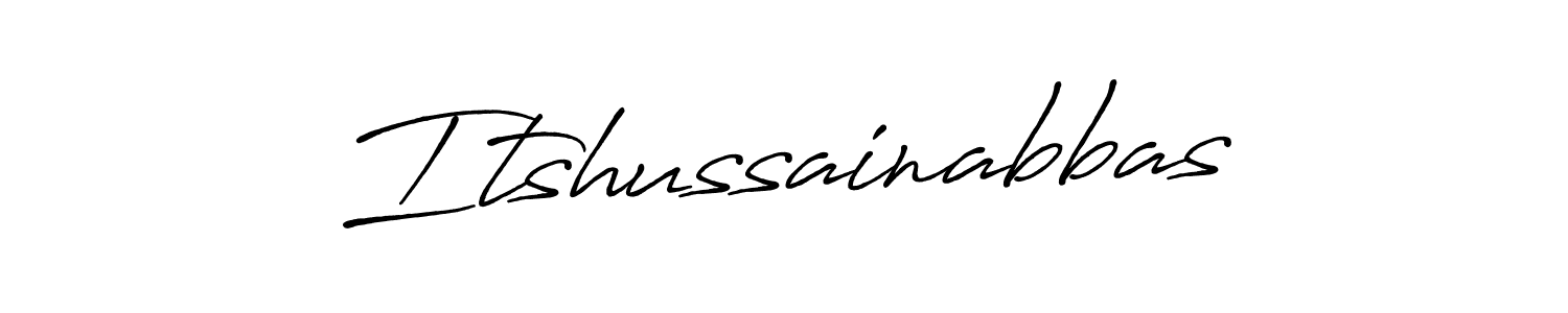 Also we have Itshussainabbas name is the best signature style. Create professional handwritten signature collection using Antro_Vectra_Bolder autograph style. Itshussainabbas signature style 7 images and pictures png