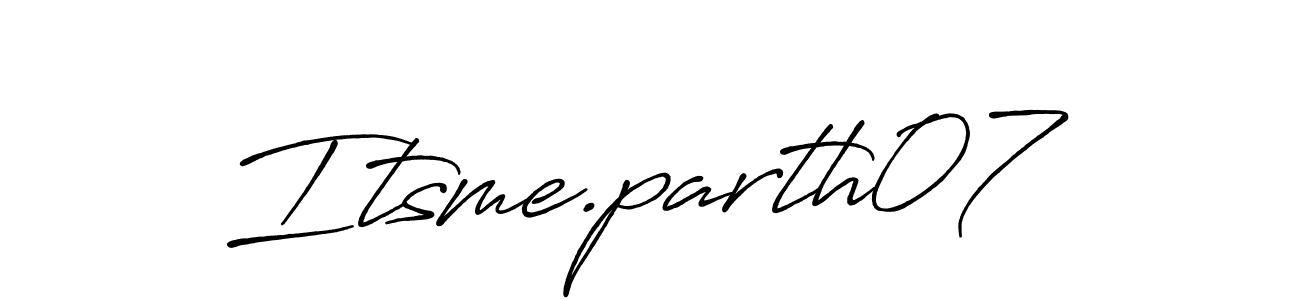 How to make Itsme.parth07 name signature. Use Antro_Vectra_Bolder style for creating short signs online. This is the latest handwritten sign. Itsme.parth07 signature style 7 images and pictures png